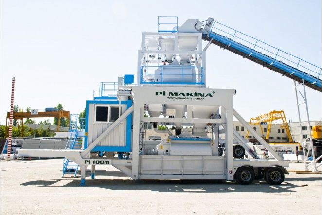 Fabrică mobilă de beton Pi Makina 100 M Fabrică mobilă de beton Pi Makina 100 M