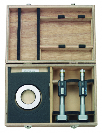 Set digital pentru micrometre interne cu 3 puncte 50-75mm, unitate completă, IP65, TIN Set digital pentru micrometre interne cu 3 puncte 50-75mm, unitate completă, IP65, TIN