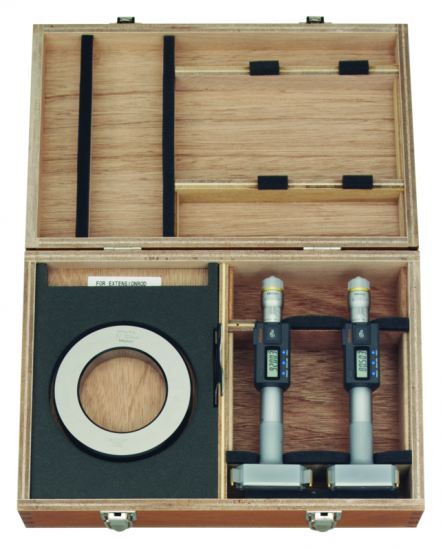 Set digital pentru micrometre interne cu 3 puncte 75-100mm, unitate completă, IP65, TIN Set digital pentru micrometre interne cu 3 puncte 75-100mm, unitate completă, IP65, TIN