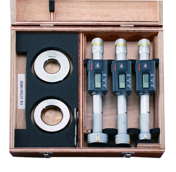 Set digital pentru micrometre interne cu 3 puncte 0,275 "-0,5", unitate completă, IP65, TIN Set digital pentru micrometre interne cu 3 puncte 0,275 "-0,5", unitate completă, IP65, TIN