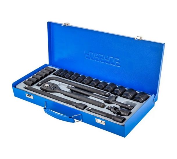 Set de scule Forsage F-4245B-5MPB 1/2" cu capete hexagonale, 24 de piese Set de scule Forsage F-4245B-5MPB 1/2" cu capete hexagonale, 24 de piese