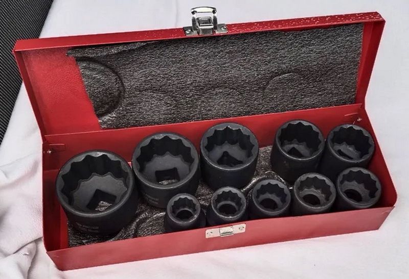 Set de chei tubulare de impact cu 12 fețe (10 buc.; 3/4") Forsage F-6109MPB Set de chei tubulare de impact cu 12 fețe (10 buc.; 3/4") Forsage F-6109MPB