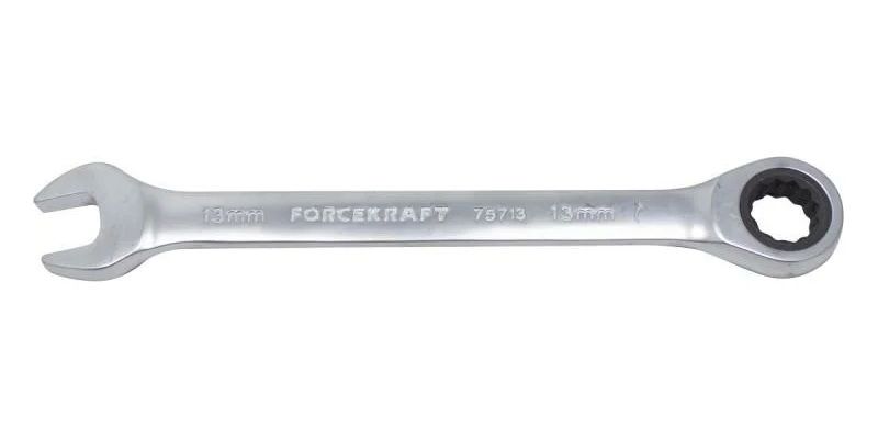 Cheie combinată cu clichet Forcekraft FK-75713, 13 mm