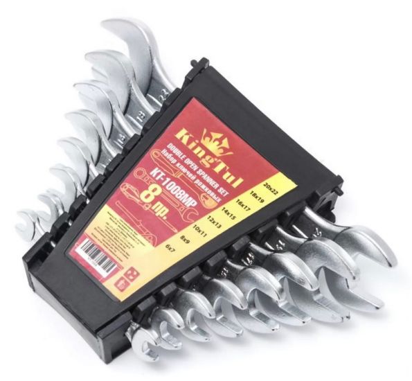 Set de chei fixe KINGTUL KT-1008MP, 8 piese (6x7–20x22 mm) în suport din plastic Set de chei fixe KINGTUL KT-1008MP, 8 piese (6x7–20x22 mm) în suport din plastic