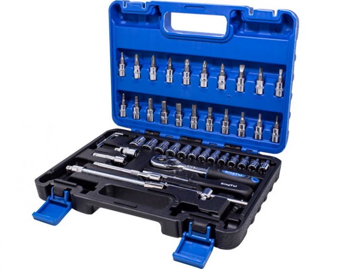 Set de scule KingTul 46 piese, 1/4, 6-colțuri, 4-14 mm KT-2462-5 EURO Set de scule KingTul 46 piese, 1/4, 6-colțuri, 4-14 mm KT-2462-5 EURO