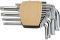 Set de chei Rockforce TORX L-Forma lungi cu gaură RF-5151LT