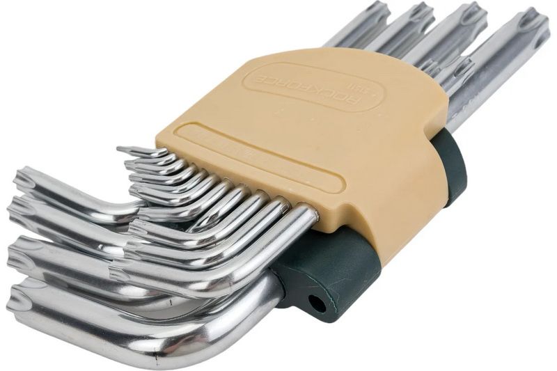 Set de chei Rockforce TORX L-Forma lungi cu gaură RF-5151LT Set de chei Rockforce TORX L-Forma lungi cu gaură RF-5151LT