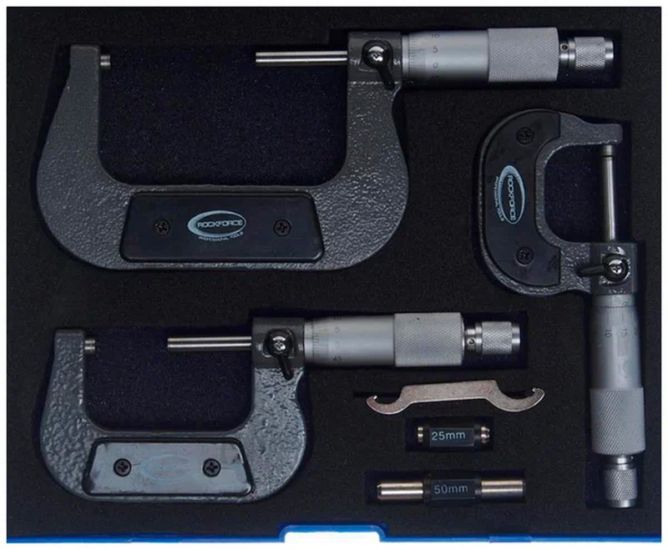 Set de micrometre Rockforce din 3 piese în cutie, modelul RF-5096P03 Set de micrometre Rockforce din 3 piese în cutie, modelul RF-5096P03