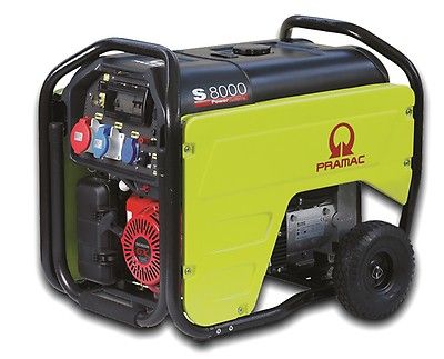 Generator portabil cu benzina trifazat Pramac S8000 400V 50HZ CONN